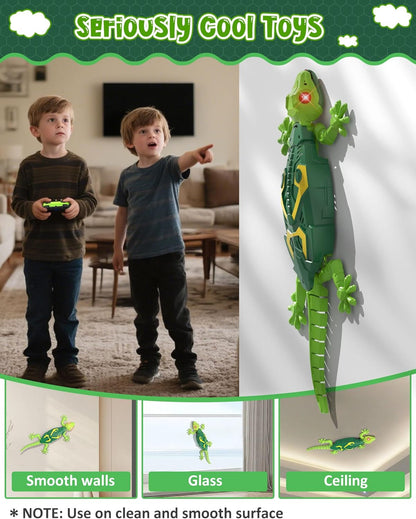 Wall Climbing Lizard,Rc Car Toys for Kids,Remote Control Cars,Wall Crawler Robot Geckos,Fun Kids Toys,Cool Stuff Gadgets 2025,Halloween Christmas Birthday Gifts for Boys Girls Teens Ages 3 4 5 6 7 8 +