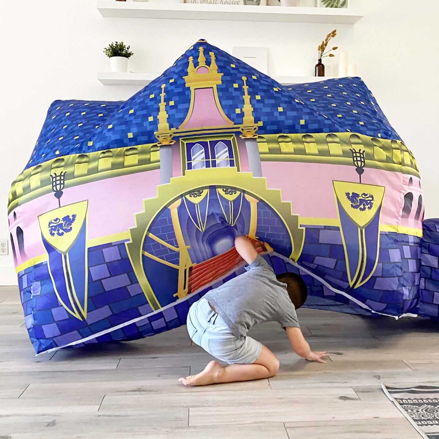 The Gift Shop Airfort - Build a Fort in 30 Seconds, Inflatable Fort for Kids, Play Tent for 3-14 Years, Playhouse Where Imagination Runs Wild, Fan Not Included