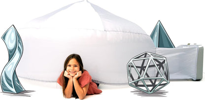 The Gift Shop Airfort - Build a Fort in 30 Seconds, Inflatable Fort for Kids, Play Tent for 3-14 Years, Playhouse Where Imagination Runs Wild, Fan Not Included