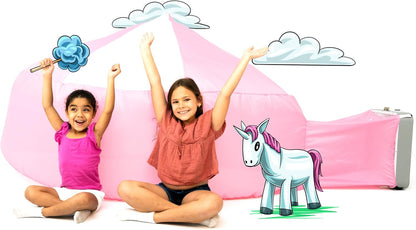The Gift Shop Airfort - Build a Fort in 30 Seconds, Inflatable Fort for Kids, Play Tent for 3-14 Years, Playhouse Where Imagination Runs Wild, Fan Not Included