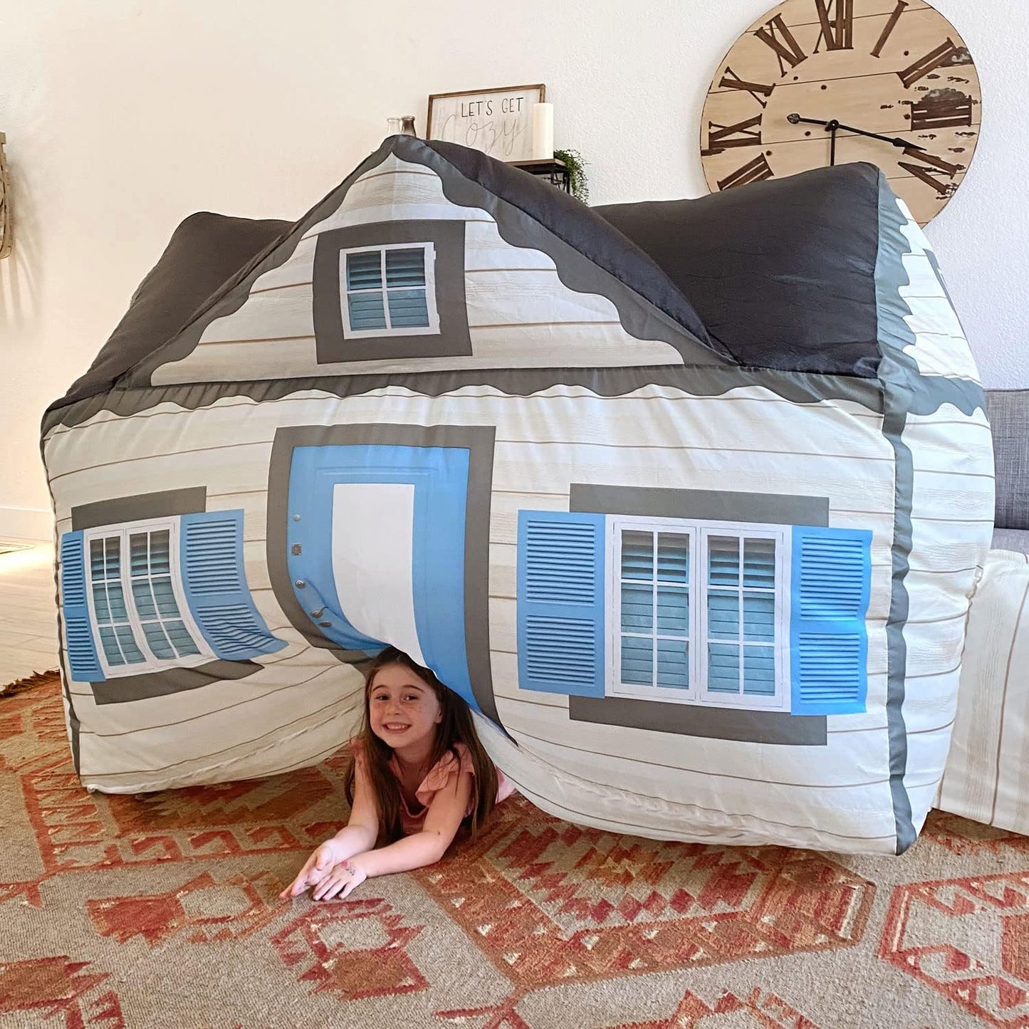 The Gift Shop Airfort - Build a Fort in 30 Seconds, Inflatable Fort for Kids, Play Tent for 3-14 Years, Playhouse Where Imagination Runs Wild, Fan Not Included
