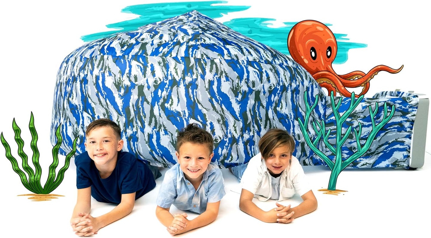 The Gift Shop Airfort - Build a Fort in 30 Seconds, Inflatable Fort for Kids, Play Tent for 3-14 Years, Playhouse Where Imagination Runs Wild, Fan Not Included