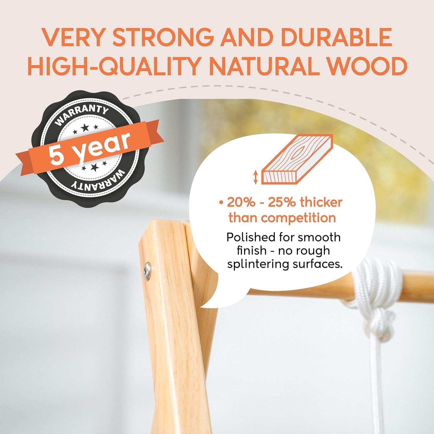 Spruce Baby and Toddler Foldable Swing Set with Stand - Premium Montessori, Waldorf Style Self-Standing Indoor Swingset for Children 6M to 3 Yrs - Perfect for Home, Child Day Care, & Preschool