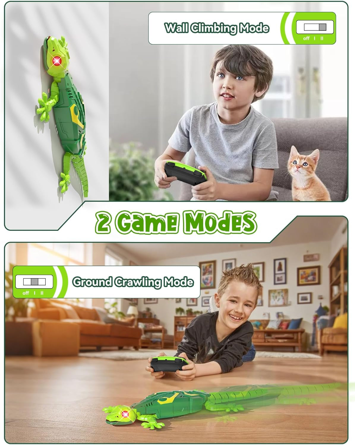 Wall Climbing Lizard,Rc Car Toys for Kids,Remote Control Cars,Wall Crawler Robot Geckos,Fun Kids Toys,Cool Stuff Gadgets 2025,Halloween Christmas Birthday Gifts for Boys Girls Teens Ages 3 4 5 6 7 8 +