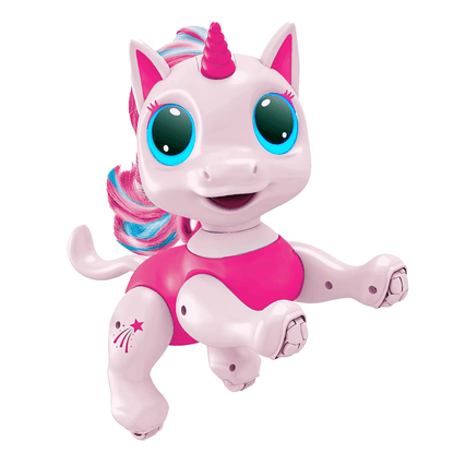 Robo Pets Unicorn, Remote Control Unicorn Interactive STEM Toys for Boys & Girls Ages 3+ (Pink)